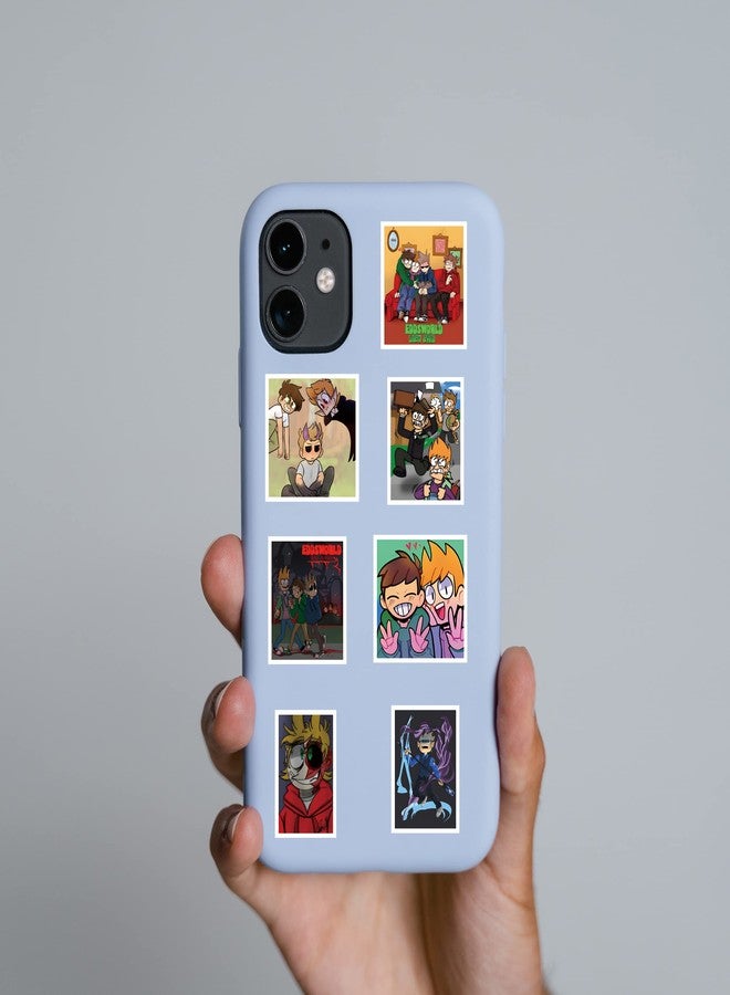 BLCAFEE 62Pcs Eddsworld Anime Game Stickers Pack, Manga Poster Cartoon Vinyl Waterproof for Water Bottle,Laptop,Phone,Skateboard,Scrapbooking,Journaling Choice for Party Favor Supply - Image 5